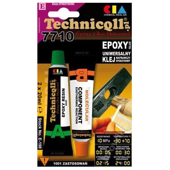 Technicqll Klej epoksydowy uniwersalny 2x20ml E-198