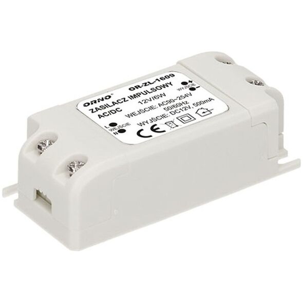 Orno Zasilacz LED 12V DC 9W 0,75A IP20 (OR-ZL-1610)