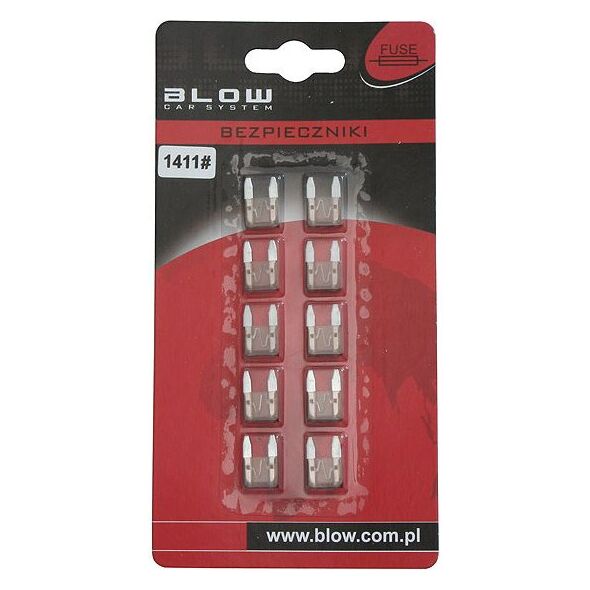 Blow Bezpiecznik samochodowy MINI 5A 10 sztuk 1411