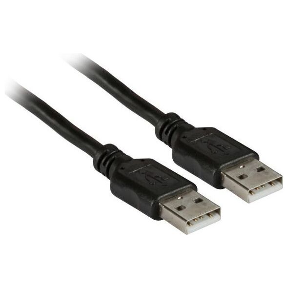 Kabel USB EFB USB-A - USB-A 0.5 m Czarny (K5253SW.0,5)