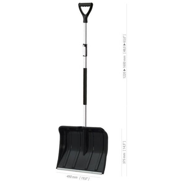 Prosperplast Łopata do śniegu Alpe 50 Eco Teescopic 49 cm