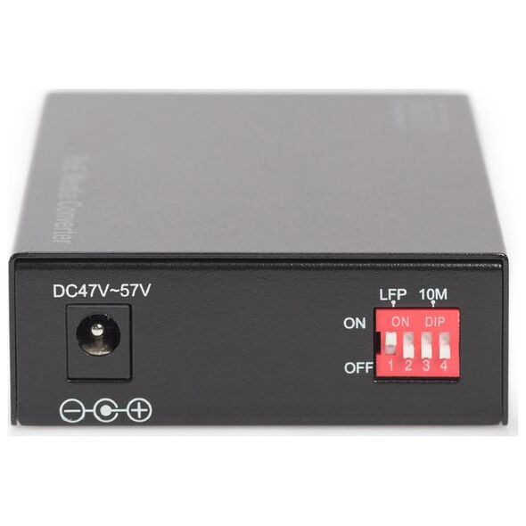 Konwerter światłowodowy Digitus Gigabit PoE Multim. Media RJ45/SC MM PSE