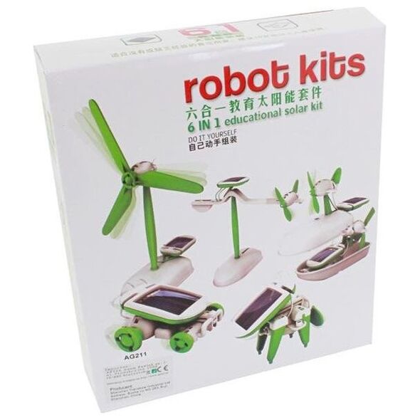 KidsToys AG211 ZESTAW SOLARNY EDUKACYJNY 6w1 21 ELEMENTÓW uniwersalny
