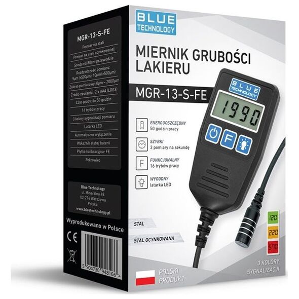 Miernik grubości lakieru MGR-13-S-FE