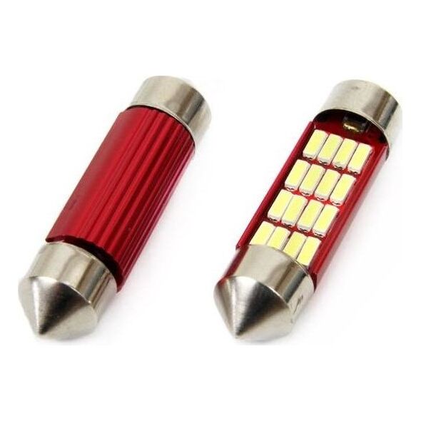 Żarówki SV8.5 Canbus 39mm 16 SMD 12V/24V białe uniwersalny
