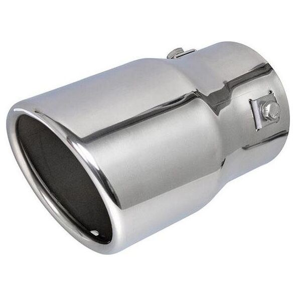 AMiO Chromowana końcówka tłumika 90mm, montaż 33-78mm uniwersalny
