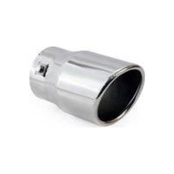 AMiO Chromowana końcówka tłumika 90mm, montaż 33-78mm uniwersalny