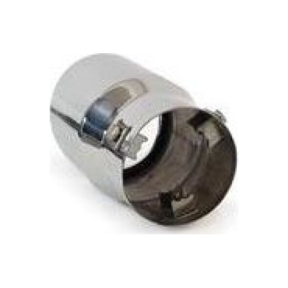 AMiO Chromowana końcówka tłumika 90mm, montaż 33-78mm uniwersalny