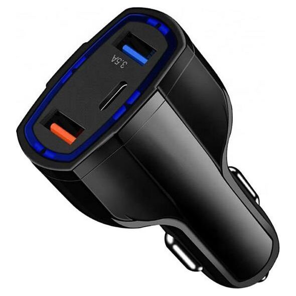 Ładowarka CGAuto 2x USB-A 1x USB-C 3.5 A  (4242-uniw)