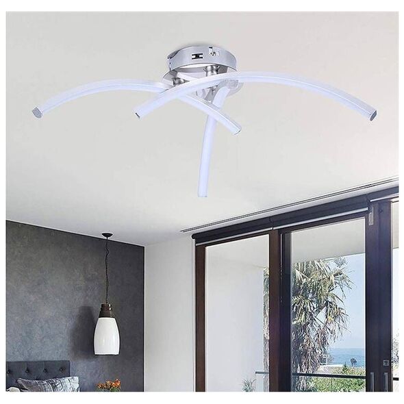 Lampa sufitowa ECpower ZD77A LAMPA SUFITOWA CHROM LED 105 DIOD 16W