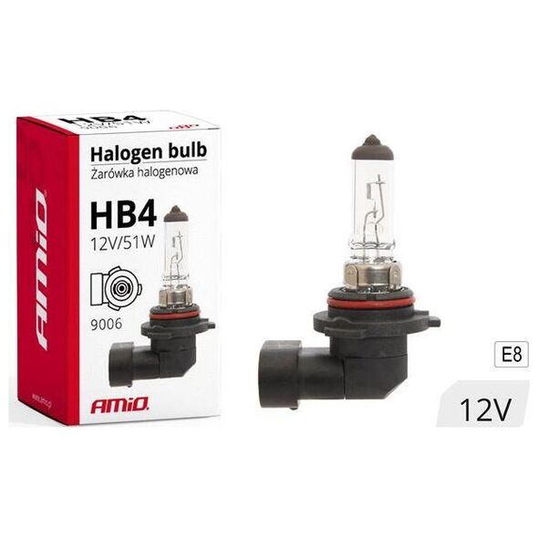 AMiO Żarówka halogenowa HB4 12V 51W 9006