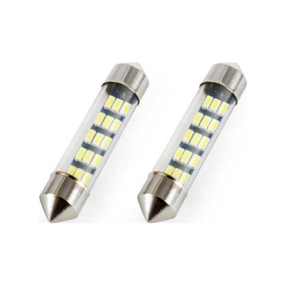 AMiO Żarówki LED STANDARD Festoon C5W 15xSMD 3014 12V 39mm