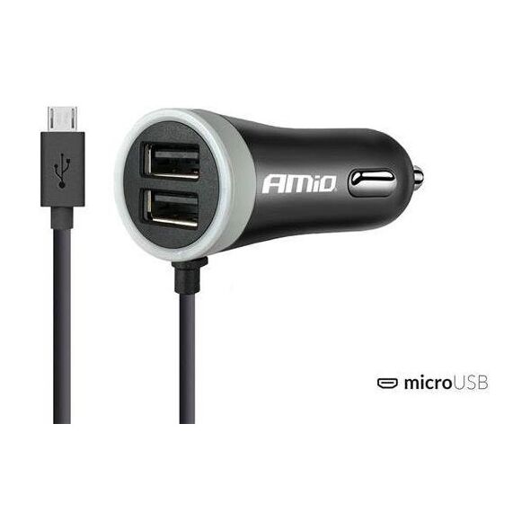 Ładowarka AMiO PCH PRO-01 Jednoczęściowa 2x USB-A 2.4 A  (AMI-02056)