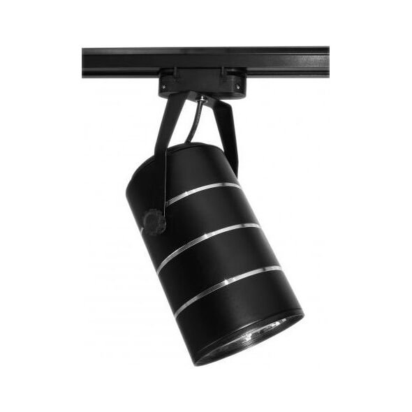 Nvox Lampa sklepowa led reflektor szynowy jednofazowy czarny 30w 2550 lm światło zimne 6000k