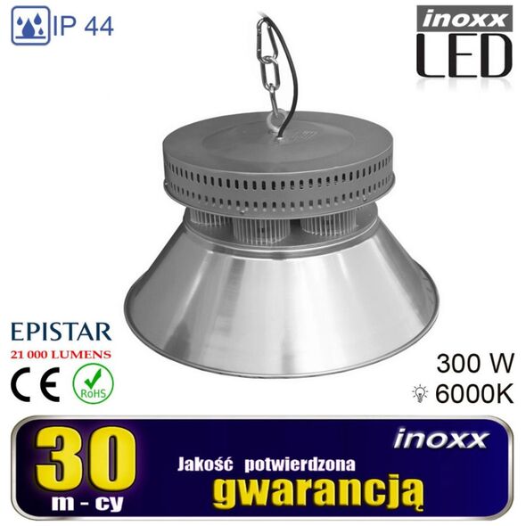Nvox Lampa przemysłowa led 300w high bay cob 27 000lm 6000k zimna