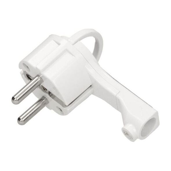 Orno Wtyczka płaska 2P+Z Uni-Schuko z uchwytem biała OR-AE-1379/W
