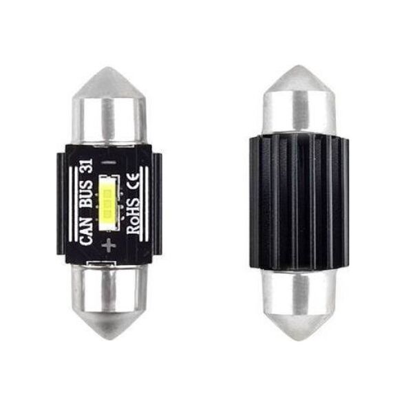 AMiO LED CANBUS 1 SMD UltraBright 1860 Festoon 31mm White 12V/24V