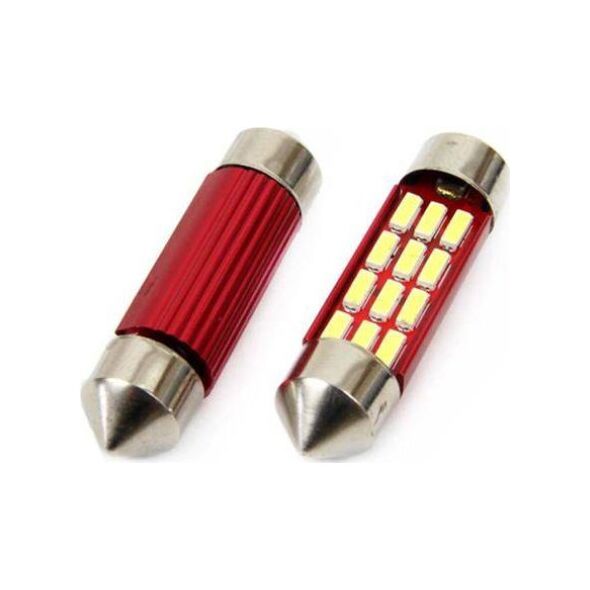 AMiO LED CANBUS 12SMD 4014 Festoon 36mm White 12V/24V