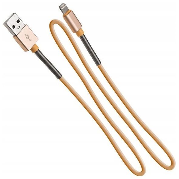 Kabel USB AMiO USB-A - Lightning 1 m Złoty (AMI-01432)