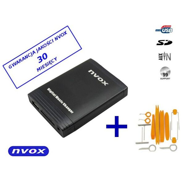 Nvox Zmieniarka cyfrowa emulator MP3 USB SD HYUNDAI KIA 8PIN... (NVOX NV1086M HYUNDAI 8PIN)