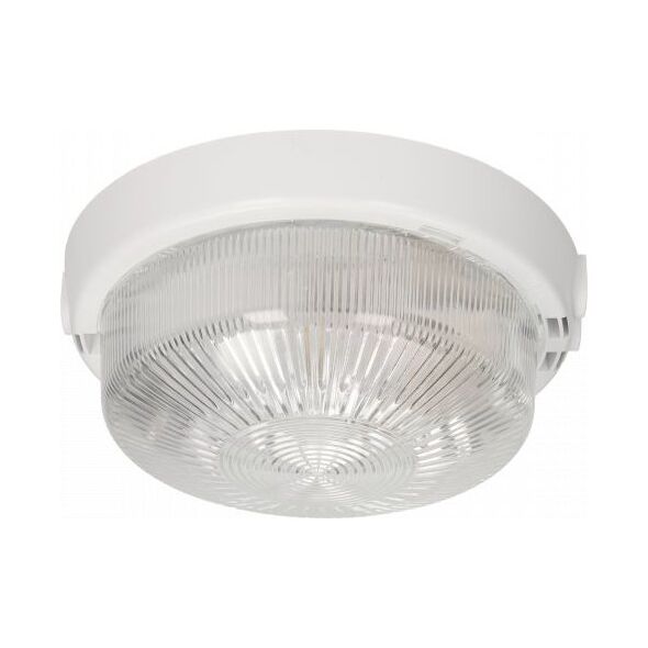 Lampa sufitowa Orno TRIO, oprawa oświetleniowa, 75W, E27, IP44, IK10, klosz poliwęglan przeźroczysty