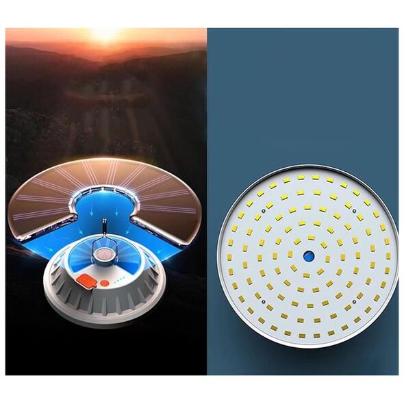 Aptel ZD13A LAMPA CAMPINGOWA WYJAZDOWA SOLAR LED IP65 30W biała