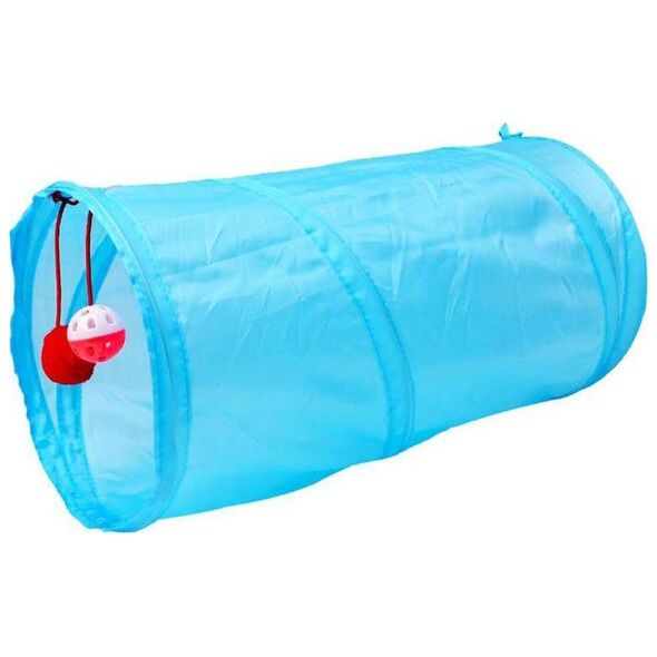 Aptel ZW8A TUNEL DLA KOTA ROZKŁADANY ZABAWKA długość 50cm niebieski