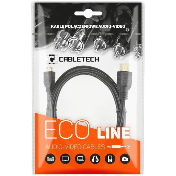 Kabel Cabletech HDMI - HDMI 1.5m czarny (KPO4020-1.5)