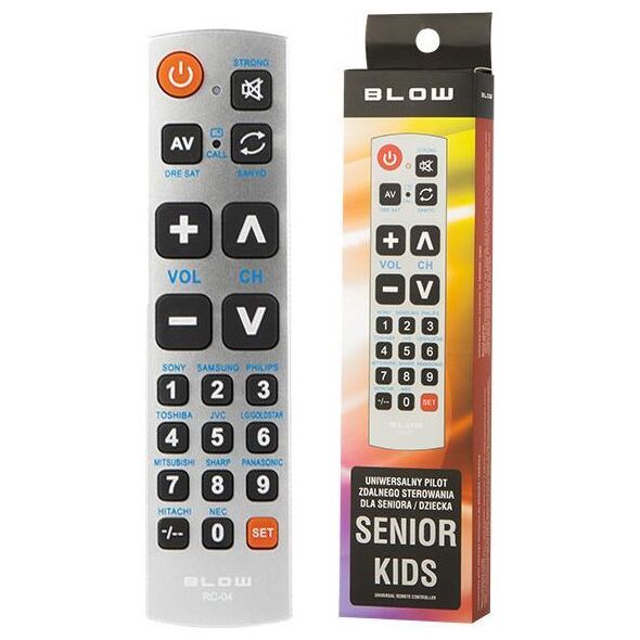 Pilot RTV Blow PILOT UNIWERSALNY DLA SENIORA DZIECKA do SAMSUNG SONY TV