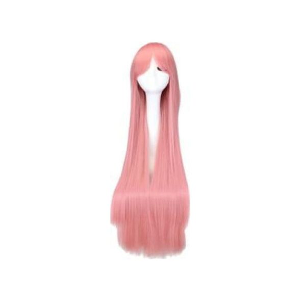 Apte BQ3D PERUKA WŁOSY 80cm RÓŻOWE COSPLAY