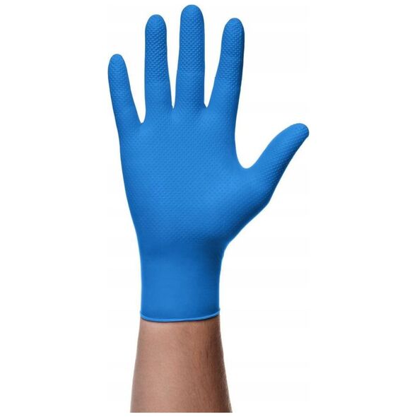 Mercator Medical Rękawice nitrylowe Mercator gogrip blue S 50szt
