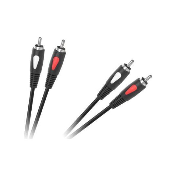 Kabel Cabletech RCA (Cinch) x2 - RCA (Cinch) x2 Brak danych czarny (KPO4001-5.0)