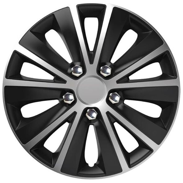 Kołpak Versaco Kołpak rapide nc 14" silver&black (czarno-srebrny) ze śrubami chrom
