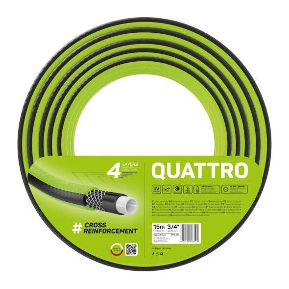 Cellfast Wąż ogrodowy Cellfast Quattro 3/4" 15m