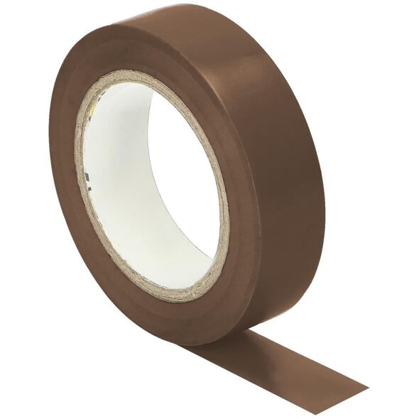 Orno Zestaw 10 taśm izolacyjnych 15mm, brązowa, uniepalniona, grubość 0,13mm, długość 10m