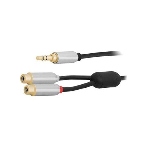 Kabel Blow Jack 3.5mm - RCA (Cinch) x2 Brak danych czarny (91-240#)