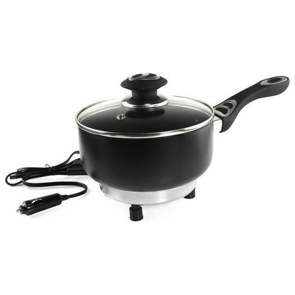 AMiO Rondel elektryczny z pokrywką do samochodu 18cm x 8cm 150w 12v