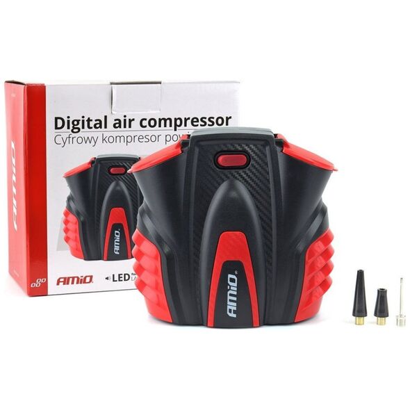 Kompresor samochodowy AMiO Kompresor samochodowy cyfrowy z led 12v acomp-16
