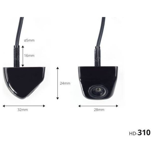 AMiO Zestaw czujników parkowania tft02 4,3" z kamerą hd-310 4 sensory białe
