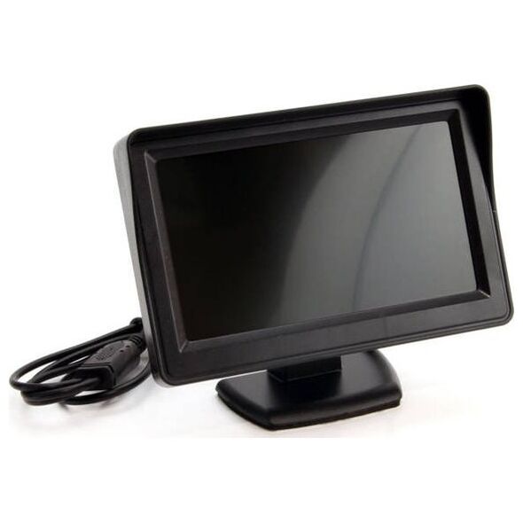 AMiO Zestaw czujników parkowania tft01 4,3" z kamerą hd-307-ir 4 sensory czarne truck
