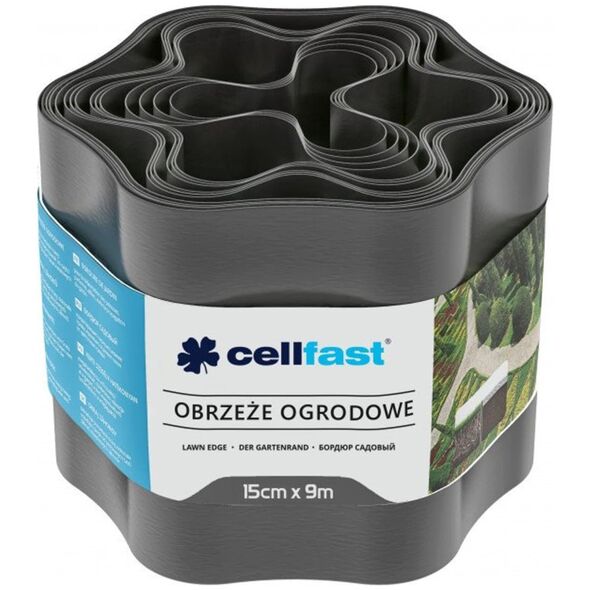 Cellfast Obrzeże ogrodowe 15cm x 9m Cellfast grafitowe