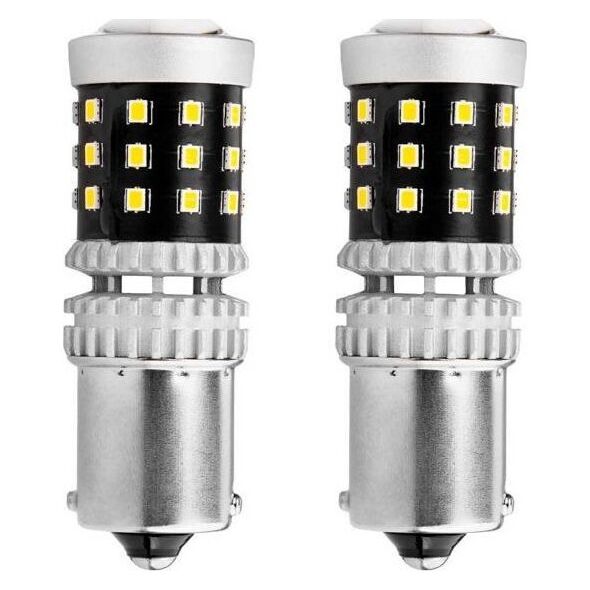 AMiO Żarówki led canbus 2016 39smd 1156 ba15s p21w r10w r5w white 12v/24v