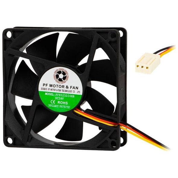 Wentylator Blow 80x25mm 24V kulkowy