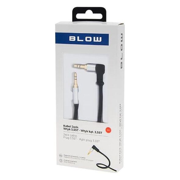 Kabel Blow Jack 3.5mm - Jack 3.5mm 1m czarny (12720525927)