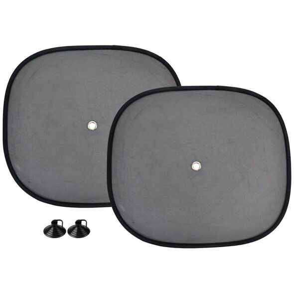 AMiO 01537 Osłony boczne przeciwsłoneczne 2 sztuki czarne 44x38cm