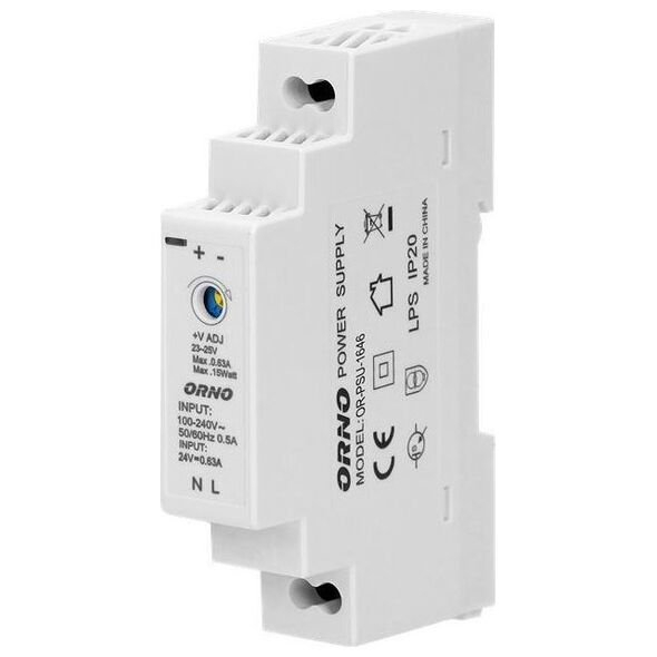 Orno Zasilacz na szynę DIN 24VDC 0,63A 15W OR-PSU-1646