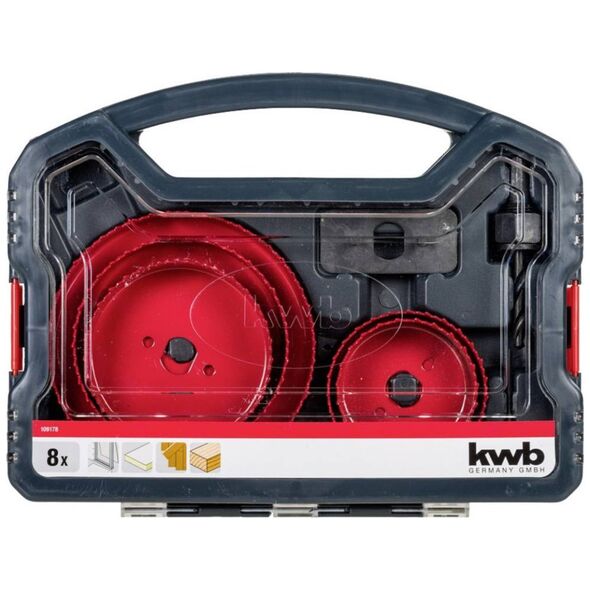 Einhell 49109178 ZESTAW OTWORNIC 8 SZT, 68-127 MM