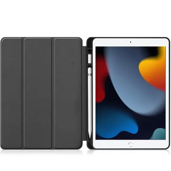 Bizon Case Tab Lizard Apple iPad 9/8/7 10.2 2021/2020/2019 dark green