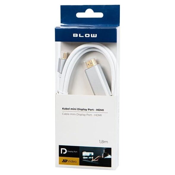 Kabel Blow 92-020# Przył.mini display port-hdmi 1,8m