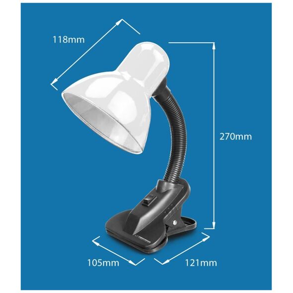 Lampka biurkowa Esperanza czarna  (ELD106K)